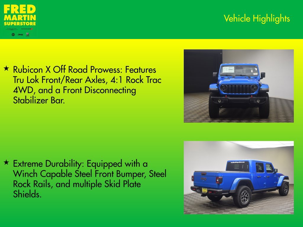 New 2026 Jeep Gladiator Rubicon AWD/4WD image 8