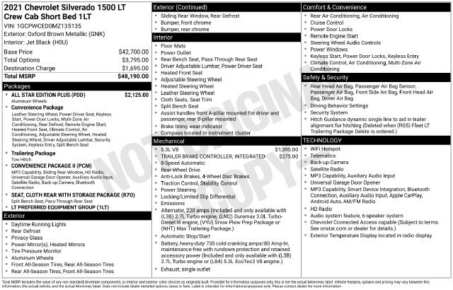 Used 2021 Chevrolet Silverado 1500 LT w/ All Star Edition Plus RWD image 2
