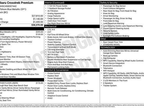 Certified 2025 Subaru Crosstrek 2.5i Premium AWD/4WD image 34