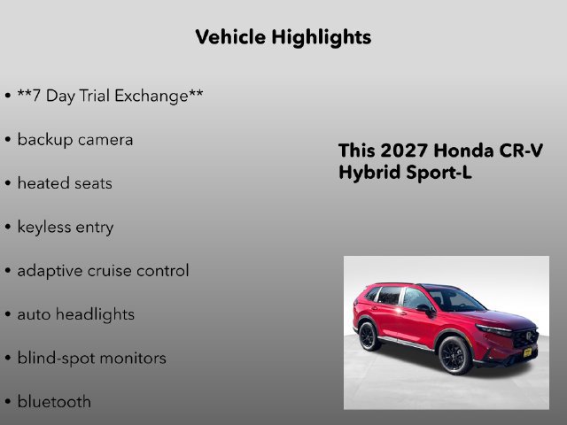 New 2027 Honda CR-V Sport-L image 5