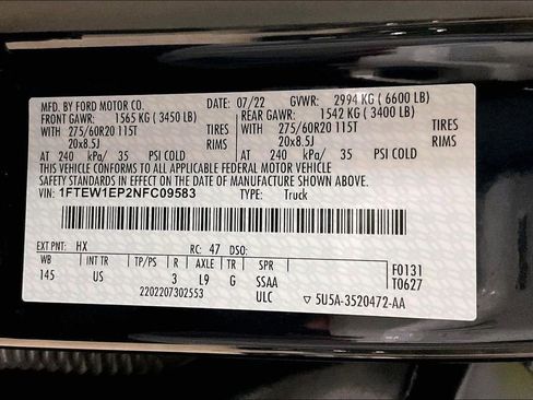 Certified 2022 Ford F150 XLT w/ Equipment Group 302A High image 29