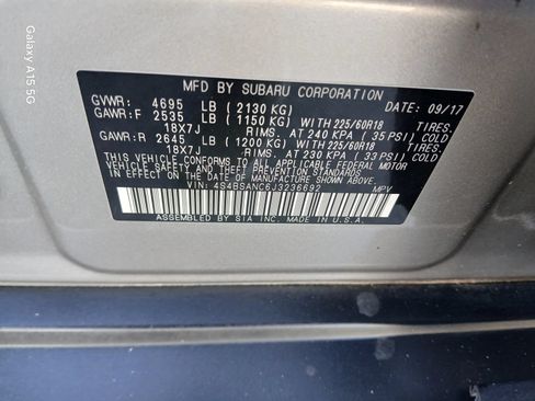 Used 2018 Subaru Outback 2.5i Limited AWD/4WD image 10