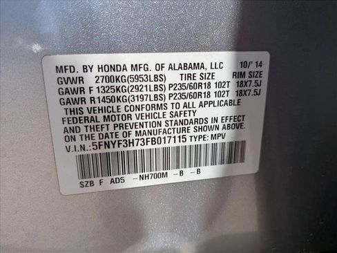 Used 2015 Honda Pilot EX-L image 16