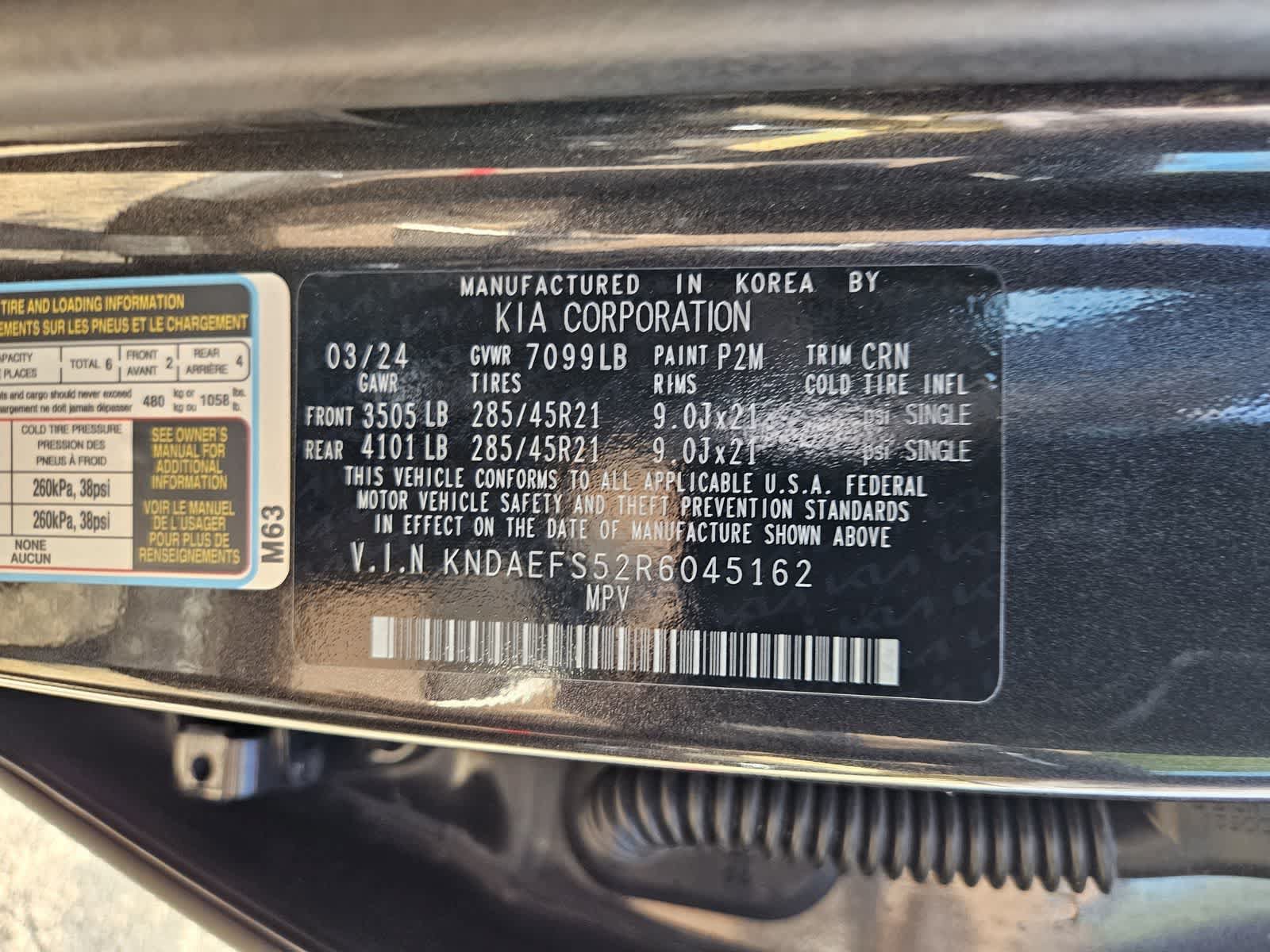 Certified 2024 Kia EV9 GT-Line AWD/4WD image 33