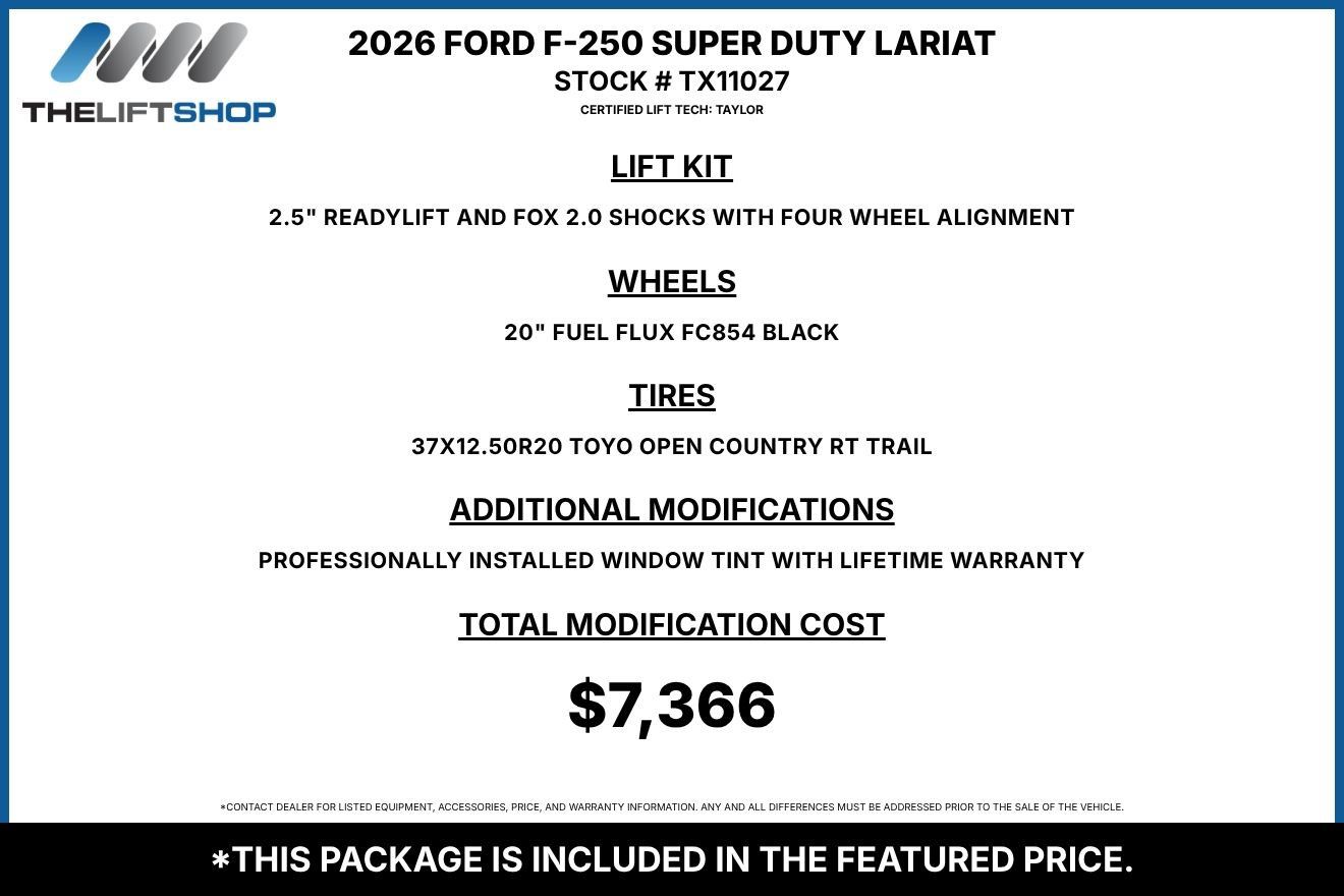 Used 2026 Ford F250 Lariat w/ Tremor Off-Road Package AWD/4WD image 2