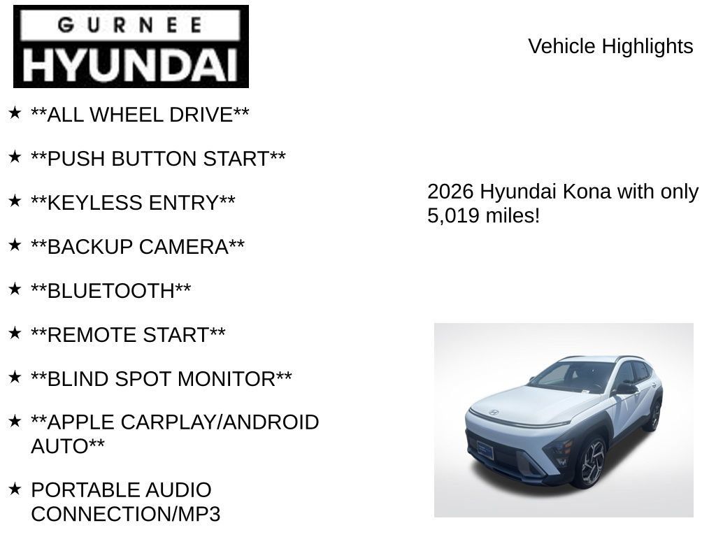 Used 2026 Hyundai Kona SEL Premium AWD/4WD image 7