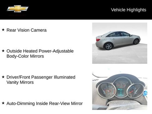 Used 2015 Chevrolet Cruze LT w/ Sun And Sound Package FWD image 12