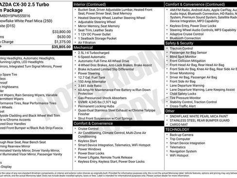 Used 2023 MAZDA CX-30 2.5 Turbo w/ Premium Package image 3