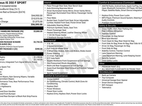 Used 2021 Lexus IS 350 F Sport w/ Dynamic Handling Package image 27