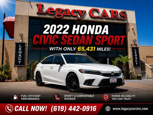 Used 2022 Honda Civic Sport image 2