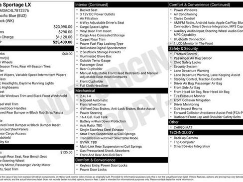 Certified 2020 Kia Sportage LX FWD image 24