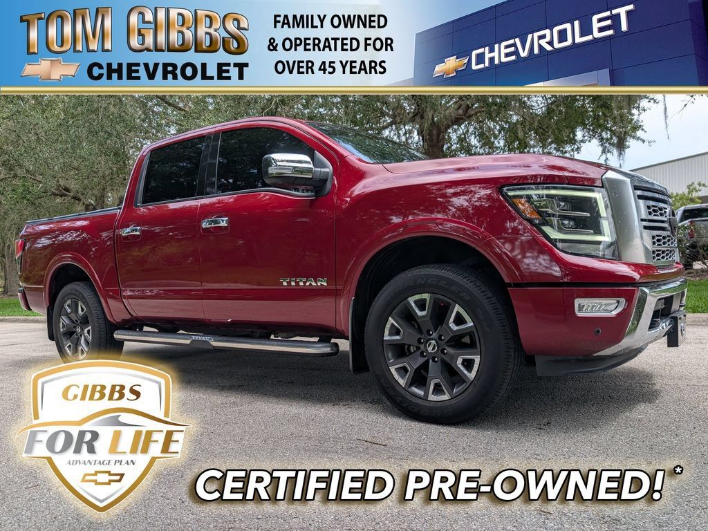 Used 2022 Nissan Titan Platinum Reserve w/ Moonroof Package AWD/4WD image 1