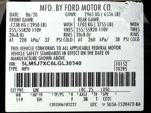 Used 2020 Lincoln Aviator Reserve w/ Elements Package Plus image 52