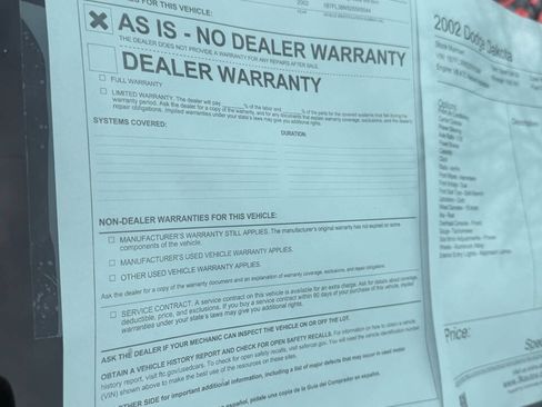 Used 2002 Dodge Dakota Sport image 8