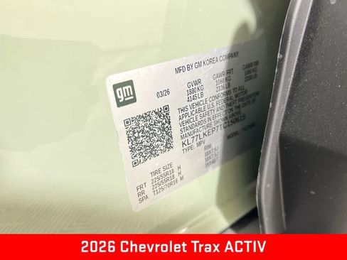 New 2026 Chevrolet Trax ACTIV w/ Driver Confidence Package FWD image 25