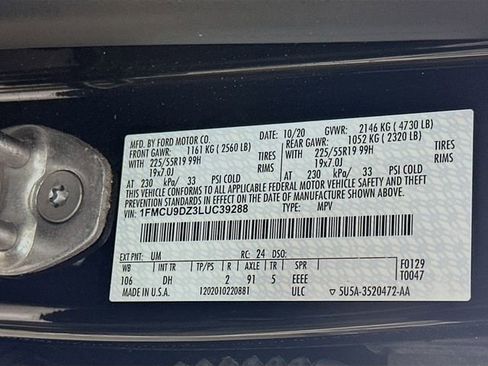 Used 2020 Ford Escape Titanium w/ Titanium Premium Package 2.0 image 35