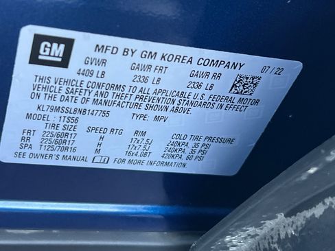 Used 2022 Chevrolet TrailBlazer ACTIV w/ Technology Package image 29