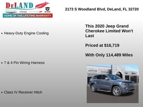 Used 2020 Jeep Grand Cherokee Limited w/ Trailer Tow Group IV image 19