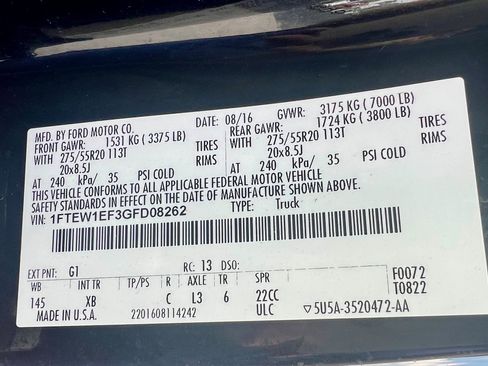 Used 2016 Ford F150 XLT w/ Equipment Group 301A Mid AWD/4WD image 22
