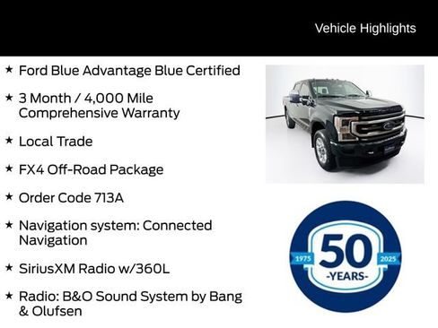 Certified 2022 Ford F350 Platinum w/ FX4 Off-Road Package AWD/4WD image 6
