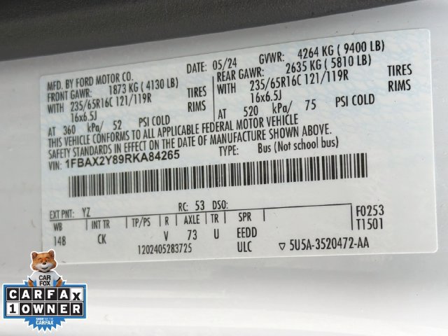 Certified 2024 Ford Transit 350 XL RWD image 42