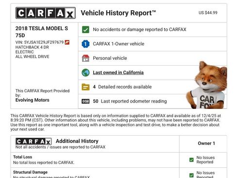 Used 2018 Tesla Model S 75D image 2