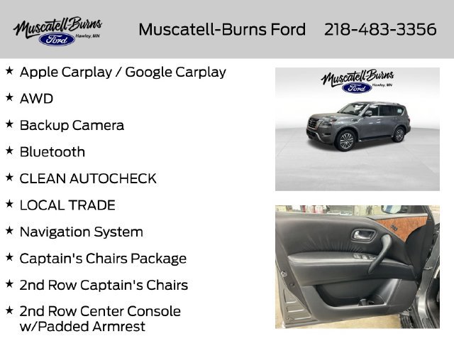 Used 2023 Nissan Armada SL w/ Captain's Chairs Package AWD/4WD image 7