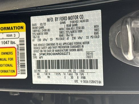 Used 2022 Ford Bronco Sport Outer Banks AWD/4WD image 12