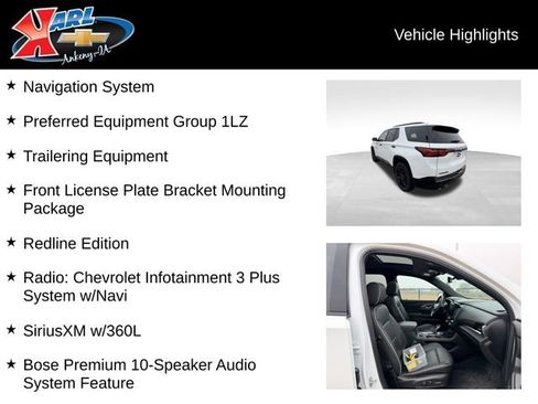 Used 2022 Chevrolet Traverse Premier w/ Redline Edition image 2