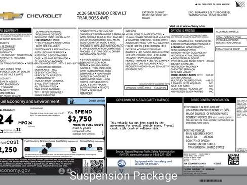 Used 2026 Chevrolet Silverado 1500 LT Trail Boss w/ Convenience Package II AWD/4WD image 5