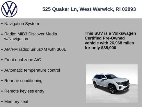 Certified 2024 Volkswagen Atlas SEL image 7