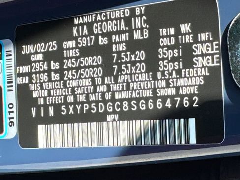 New 2025 Kia Telluride SX w/ SX Captain's Chair Package image 34