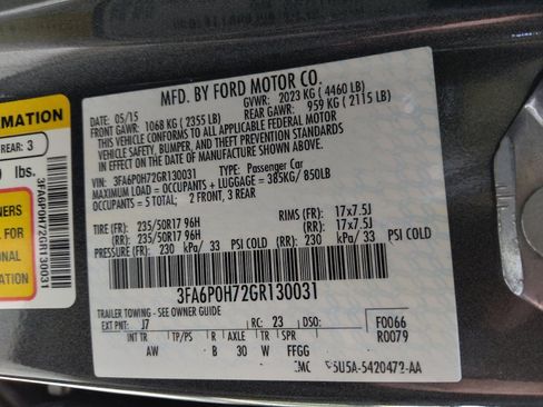Used 2016 Ford Fusion SE FWD image 33