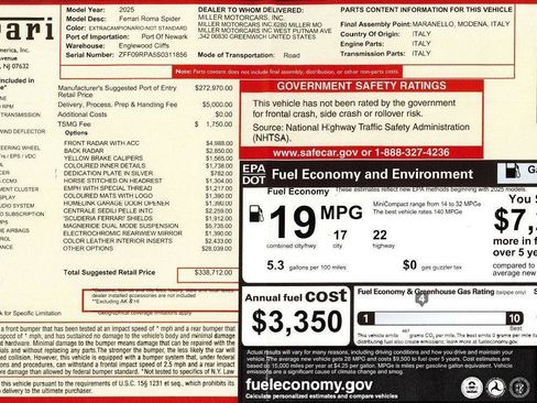 Certified 2025 Ferrari Roma Spider image 2
