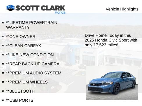 Used 2025 Honda Civic Sport image 11