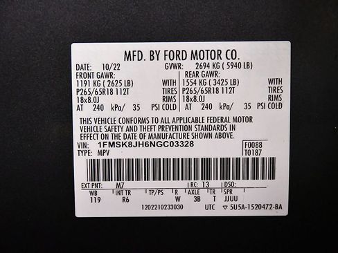 Used 2022 Ford Explorer Timberline AWD/4WD image 15