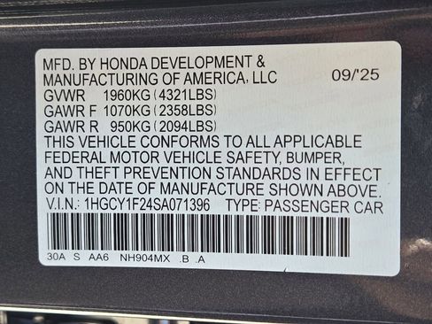 Certified 2025 Honda Accord LX image 31