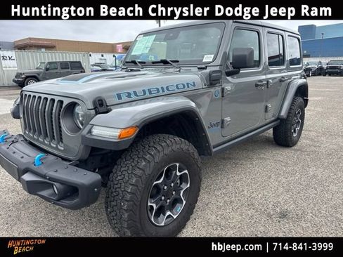 Used 2022 Jeep Wrangler Unlimited Rubicon 4xe w/ Steel Bumper Group AWD/4WD image 1