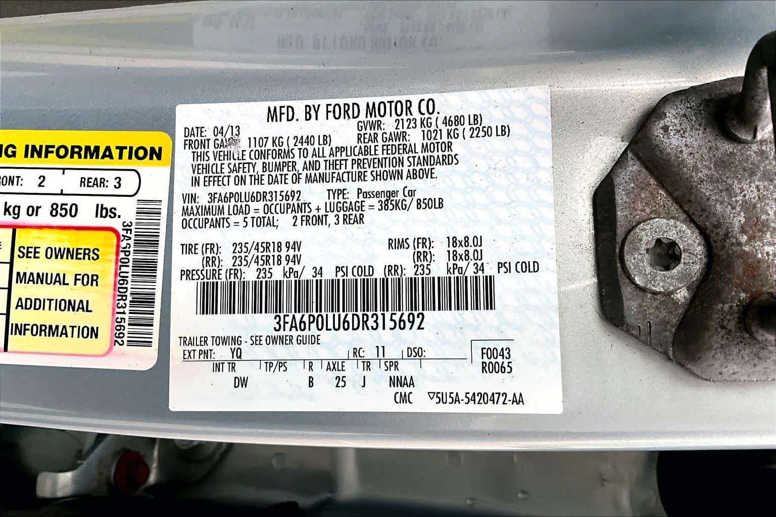 Used 2013 Ford Fusion SE FWD image 35
