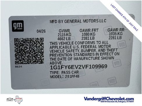 New 2027 Chevrolet Bolt LT FWD image 22