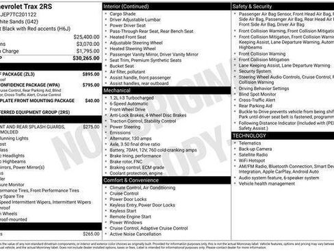 New 2026 Chevrolet Trax RS w/ Sunroof Package FWD image 32