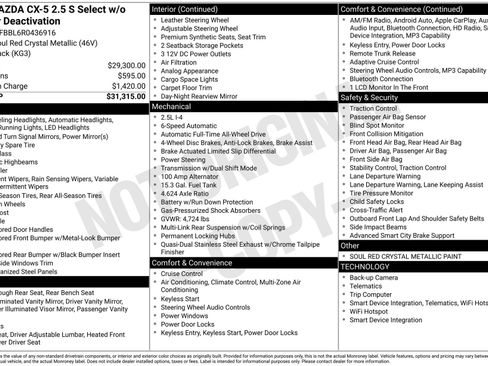 Used 2024 MAZDA CX-5 AWD 2.5 S w/ Select Package image 3