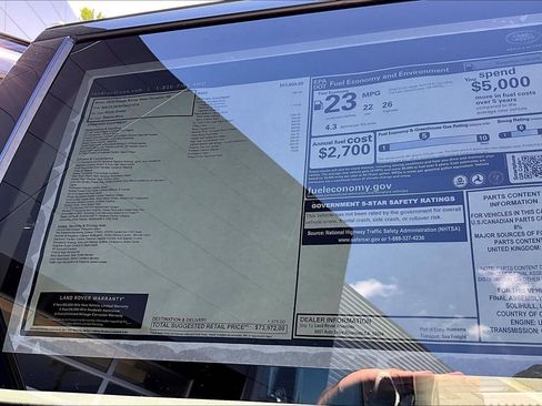 New 2026 Land Rover Range Rover Velar Dynamic SE AWD/4WD image 14