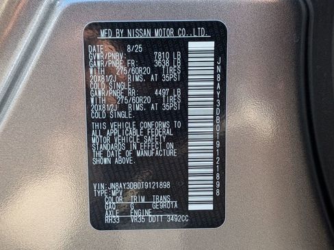 New 2026 Nissan Armada PRO-4X w/ Captain's Chari Seat Package image 33