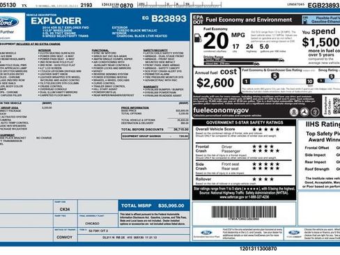 Used 2014 Ford Explorer XLT w/ Equipment Group 202A image 3