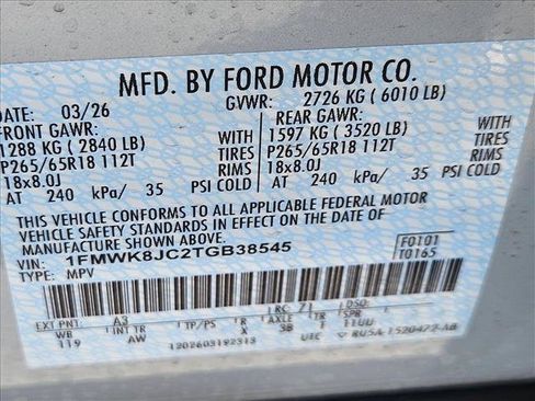 New 2026 Ford Explorer Tremor w/ Tremor Ultimate Package AWD/4WD image 18