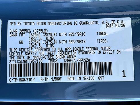 New 2026 Toyota Tacoma TRD Off-Road AWD/4WD image 17
