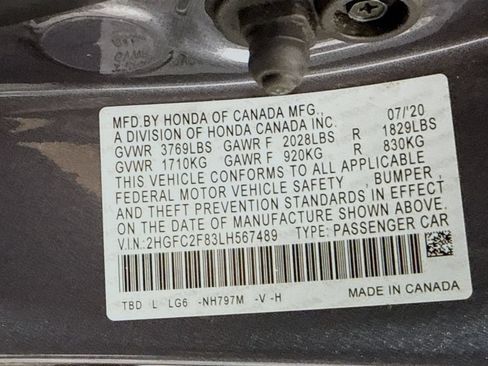 Certified 2020 Honda Civic Sport image 42