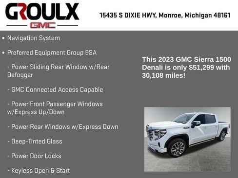 Used 2023 GMC Sierra 1500 Denali w/ Denali Reserve Package AWD/4WD image 8