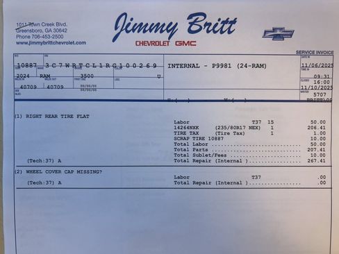 Used 2024 RAM 3500 SLT w/ Quick Order Package 2YG SLT image 20